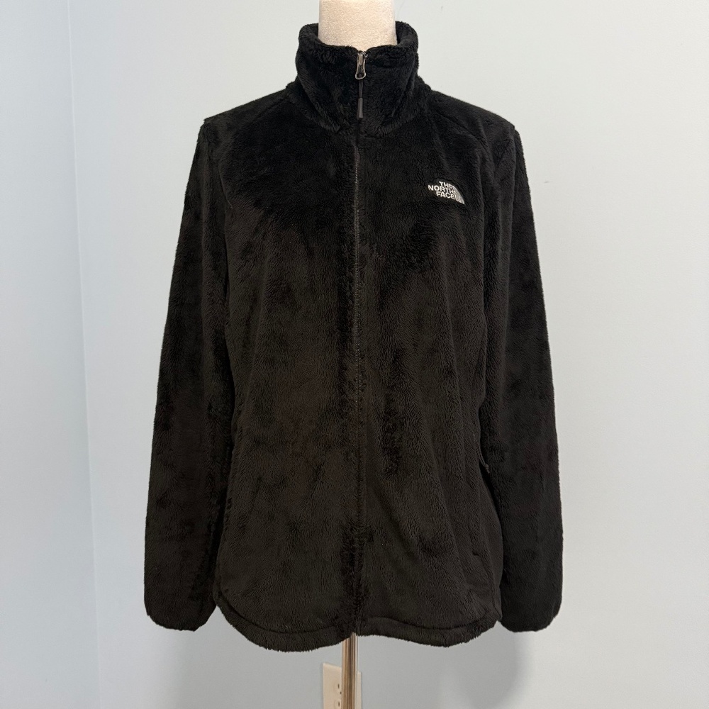 The North Face Women’s Activewear Soft Fleece Full Zip Jacket Black‎ Sz L